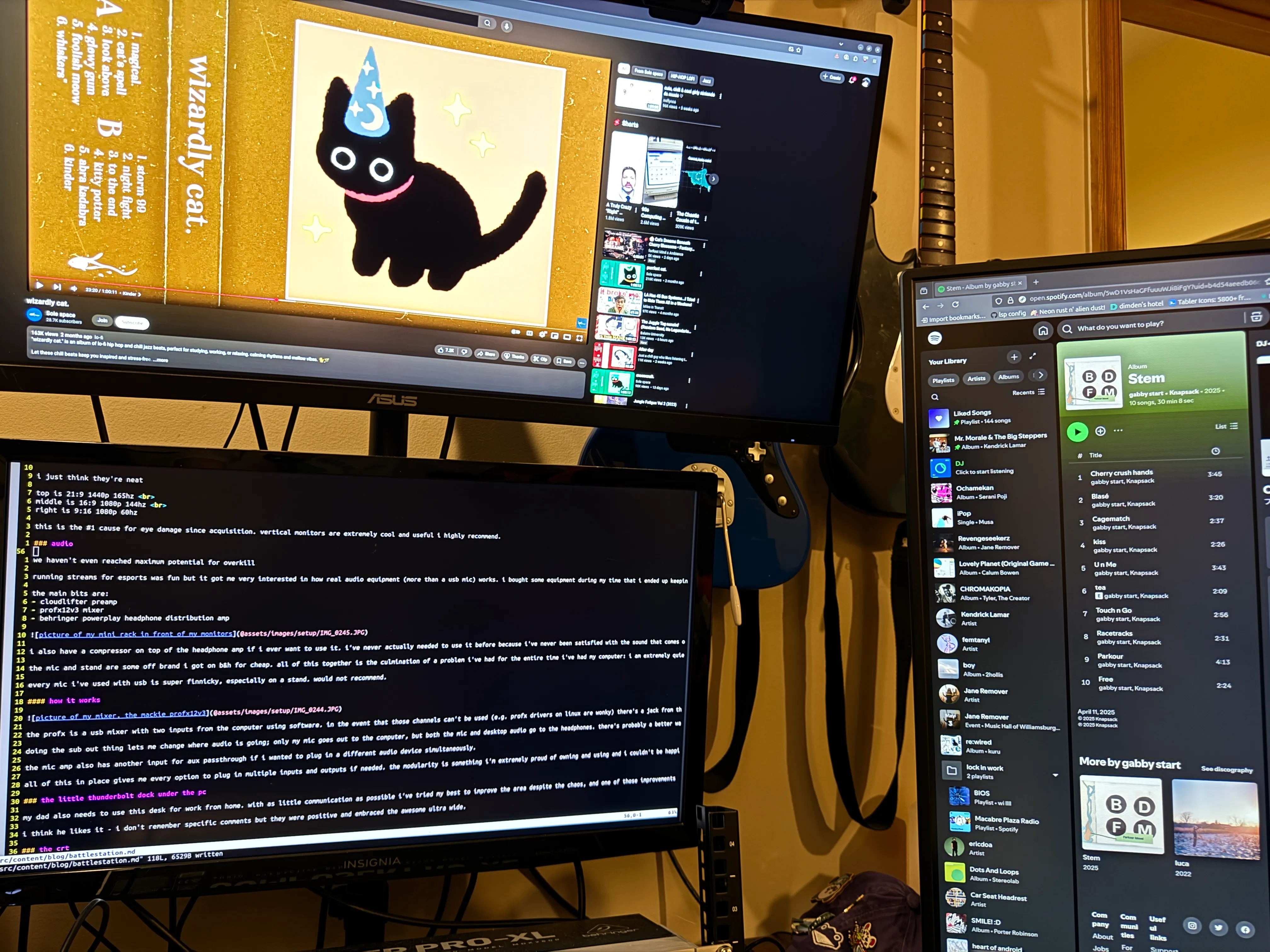 picture of my monitors